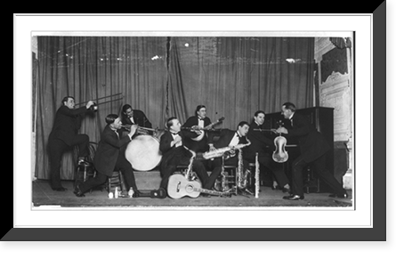 Historic Framed Print, [Paul Smith's society orchestra],  17-7/8" x 21-7/8"