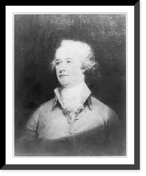 Historic Framed Print, [Alexander Hamilton, bust portrait, facing left],  17-7/8" x 21-7/8"