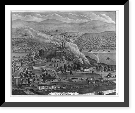 Greenwood Iron Works, Orange Co., N.Y., P.P. Parrott proprietor?, Vintage Wall Art
