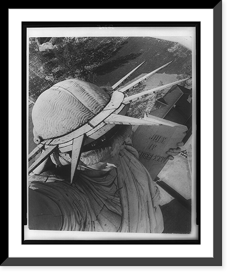 Historic Photo Print - Statue of Liberty - Close-up view of head