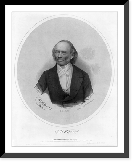 Ernst Heinrich Weber, 1795-1878, head-and-shoulders portrait, facing front, Historic Reproduction