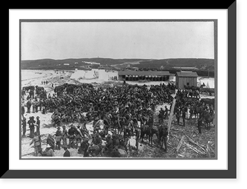 Historic Framed Print, [U.S. Army camp in Mexico. 1916(?)],  17-7/8" x 21-7/8"