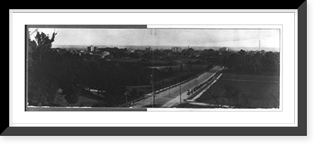D.C. - Washington: panoramic view, with Conn. Ave. and Calvert St. Bridge, middle ground, looking S.E, Historic Print