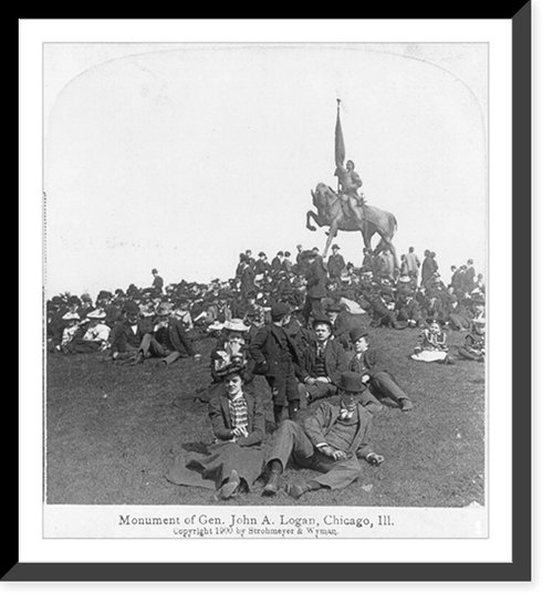 Antique Architecture - Chicago - Monument of Gen. John A. Logan, Ill