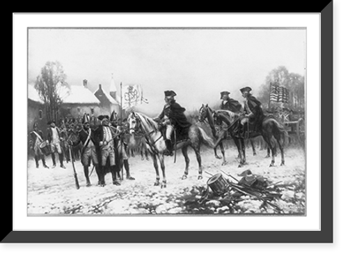 Historic Framed Print, [Surrender of Col. Johann Rall (Battle of Trenton)],  17-7/8" x 21-7/8"
