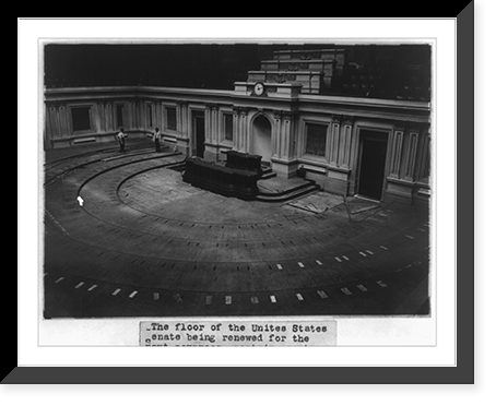 The floor of the U.S. Senate being renewed for the next Congress, Antique Print