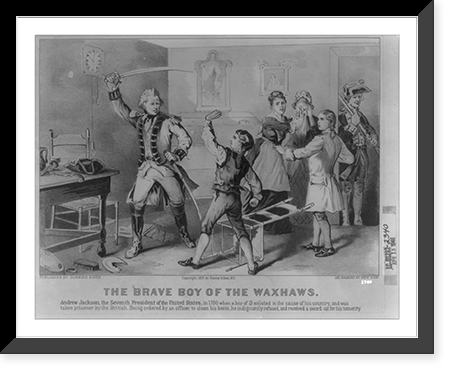 The brave boy of the Waxhaws, Vintage Print
