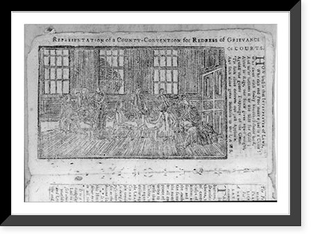 Representation of a county-convention for redress of grievance of courts, Antique Poster