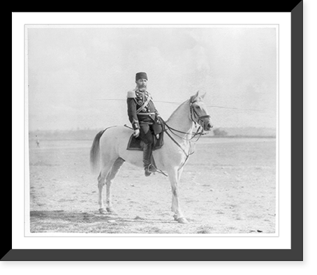 Hakki Bey, Cavalry Colonel of the Ertugrul Regiment of the Imperial Guard.Constantinople, Abdullah Fr&egrave;res, Antique Print
