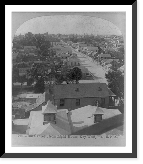 Dural Street, from light house, Key West, Fla, Historic Print
