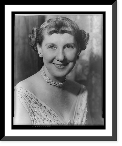 Historic Framed Print, [Mrs. Dwight D. Eisenhower, three-quarter length portrait, seated, facing front] - 2,  17-7/8" x 21-7/8"