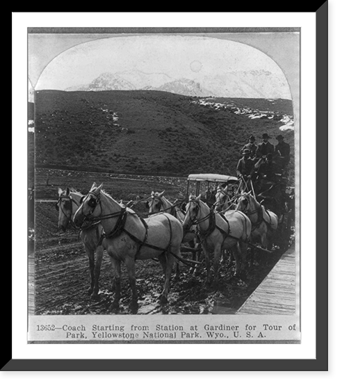 Historic Architecture - Wyoming - Coach starting from station