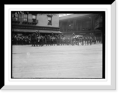 Historic Framed Print, Grant funeral - 3,  17-7/8" x 21-7/8"