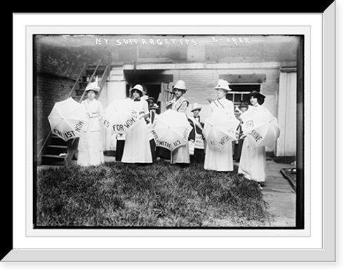 Historic Framed Print, N.Y. Suffragettes,  17-7/8" x 21-7/8"