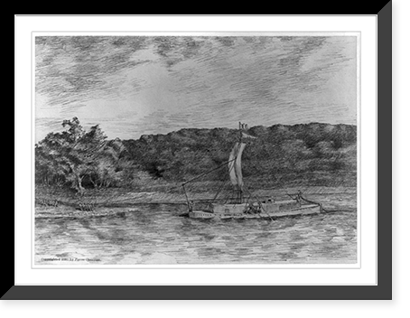Early scenes of Missouri Territory, 180-: Cordell Boat Classic, Vintage Poster