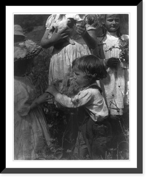 Historic Framed Print, Happy days.Gertrude K&auml;sebier.,  17-7/8" x 21-7/8"