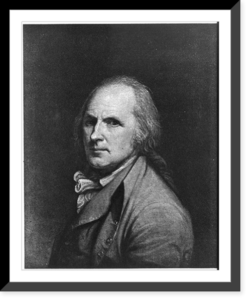Historic Framed Print, [Charles Wilson Peale, 1741-1827, bust portrait, facing left],  17-7/8" x 21-7/8"
