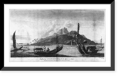 Historic Framed Print, The Island of Otahiete,  17-7/8" x 21-7/8"