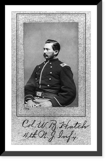 W.B. Hatch, (Col. 4th N.J. Infantry), half length, seated, facing left Classic, Vintage Wall Art