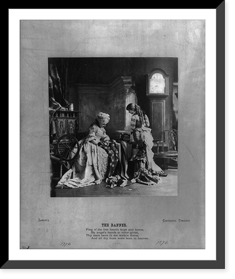 The Banner. Saroy's Centennial Tableaux, Historic Print
