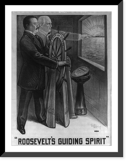 Roosevelt's guiding spirit, Vintage Print