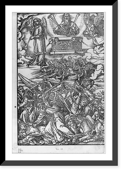 Historic Framed Print, Apochalypsis Ihesu Christi. Publ. by Alexandro Paganini. Venice, 1516. Part 2 - 13,  17-7/8" x 21-7/8"