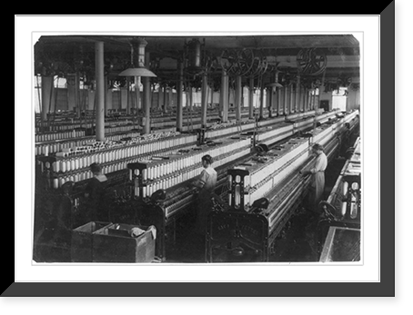 General View of #2 Spinning Room in Indian Orchard Cotton Mill, Indian Orchard, Mass. Location: Indian Orchard, Massachusetts.Lewis W. Hine, Antique Wall Art