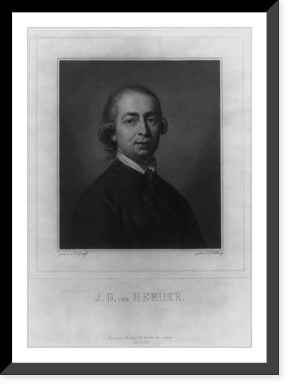 J.G. von Herder, Antique Print