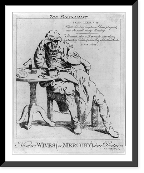 The polygamist. No more wives (or Mercury) dear Doctor Classic, Vintage Wall Art