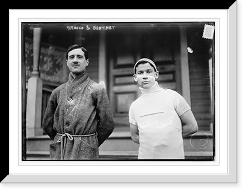Historic Framed Print, Brocco & Berthet (?) 11/7/12,  17-7/8" x 21-7/8"