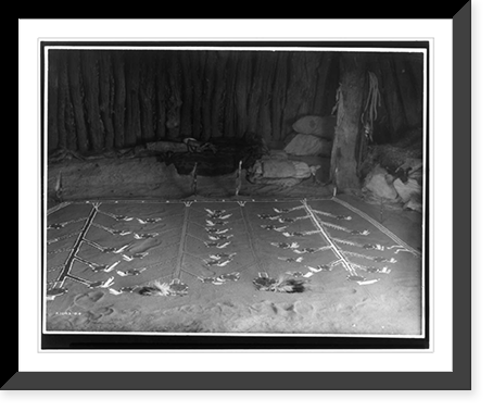 Sand painting, Wind Doctor's ceremony. Navaho, Antique Wall Art