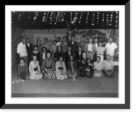 Cast and stage crew of Issei theatre, Vintage Poster