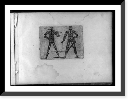 Composite figures in cubist and surrealistic style composed of materials such as chain links, tubes, sieves and tennis racquets - 19, Antique Print