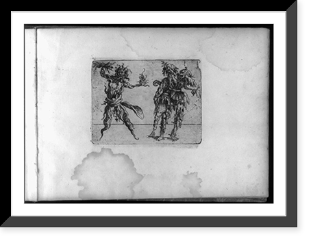 Composite figures in cubist and surrealistic style composed of materials such as chain links, tubes, sieves and tennis racquets - 28, Antique Print