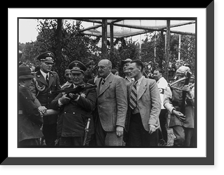 Hermann G&ouml;ring with drawn cross-bow at the Reich's meeting of German foresters at Lake Werbellin, Vintage Poster