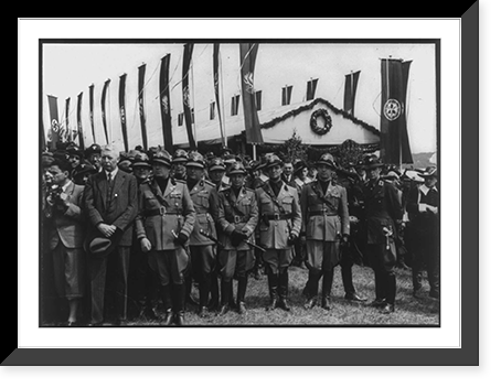 Participants in the Reich's meeting of German foresters at Werbellin See, Vintage Wall Art