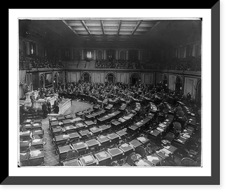 The U.S. House of Representatives, Tuesday, September 23, 1890. House Chamber in session, Vintage Print