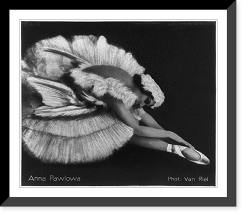 Historic Framed Print, [Anna Pavlova, 1885-1931, as the Dying Swan"]",  17-7/8" x 21-7/8"