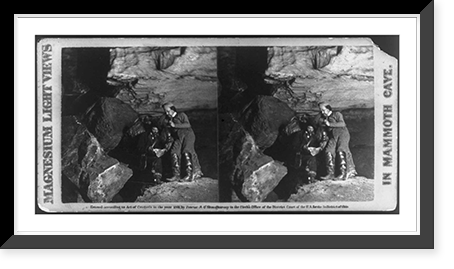 Mammoth Cave, Edmondson Co., Ky.: Beyond the Bridge of Sighs"", Antique Print