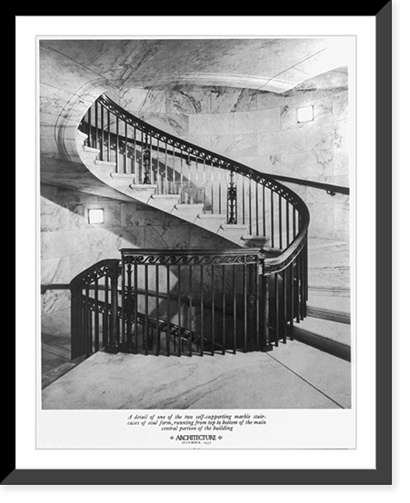 Repr. of architectural drawings and photos of U.S. Supreme Court building, Washington, D.C., 1928-1931; Cass Gilbert, architect - 13, Antique Print