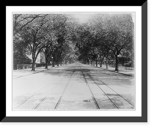 Historic Framed Print, East Capitol Street looking east from Seventh St., Washington, D.C.,  17-7/8" x 21-7/8"