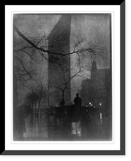 Historic Framed Print, Flat Iron Building,  17-7/8" x 21-7/8"