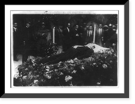 Enrico Caruso, 1873-1921, funeral at Church San Francisco de Paulo in Naples - 2, Historic Print