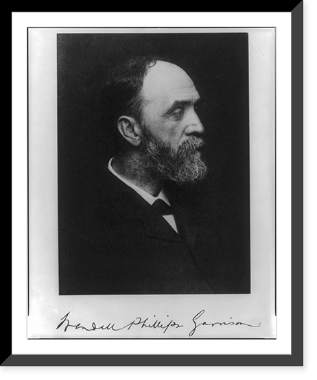 Historic Framed Print, [Wendell Phillips Garrison, 1840-1907, head-and-shoulders portrait, facing right],  17-7/8" x 21-7/8"