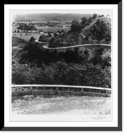 Historic Framed Print, [Cumberland Co. State Road 90 near Burkesville, Ky.],  17-7/8" x 21-7/8"
