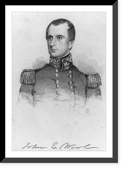 John Eillis Wool, 1784-1869, head and shoulders portrait, facing left; in uniform, Antique Poster