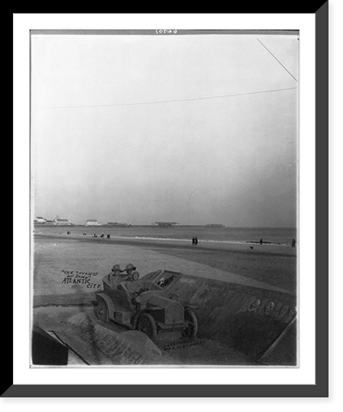 Historic Framed Print, The tourists of sand",  Atlantic City,  [N.J.]",  17-7/8" x 21-7/8"