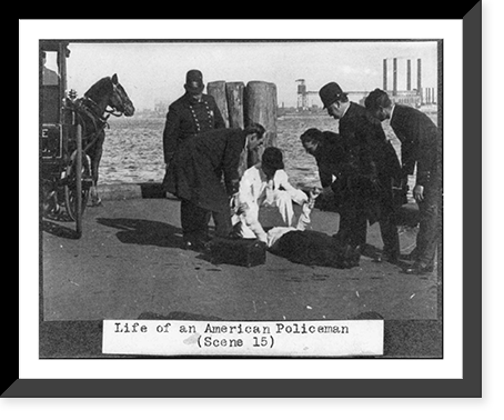 Film still of scene 7 from the film The Life of an American Policeman"", Antique Print