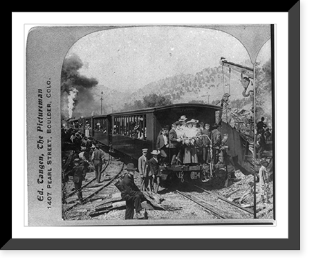 Historic Framed Print, Boulder, Colo. Disaster of Aug. 10, 1907,  17-7/8" x 21-7/8"