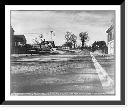 Historic Framed Print, [U.S. Naval prison at Portsmouth, N.H., 1915-16: street, fence and walk - work done by prisoners],  17-7/8" x 21-7/8"